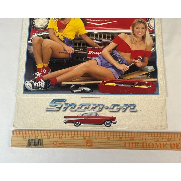 1992 Snap On Tools Collector's Calendar Pin Up Swimsuit Girls 22x13 - Picture 11 of 11